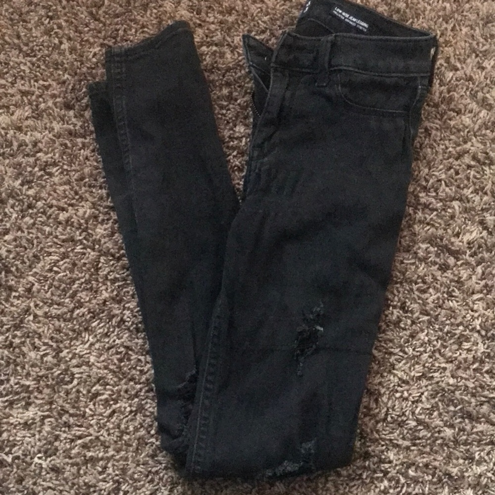 hollister skinny ripped jeans